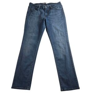 Levi Strauss Mid Rise Skinny Jeans Womens 14 Blue Stretch Denim Medium Wash